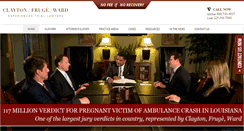 Desktop Screenshot of claytonfrugewardlaw.com